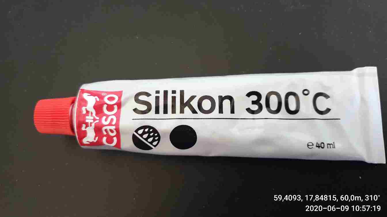Värmetålig silikon från  Casco/Sika