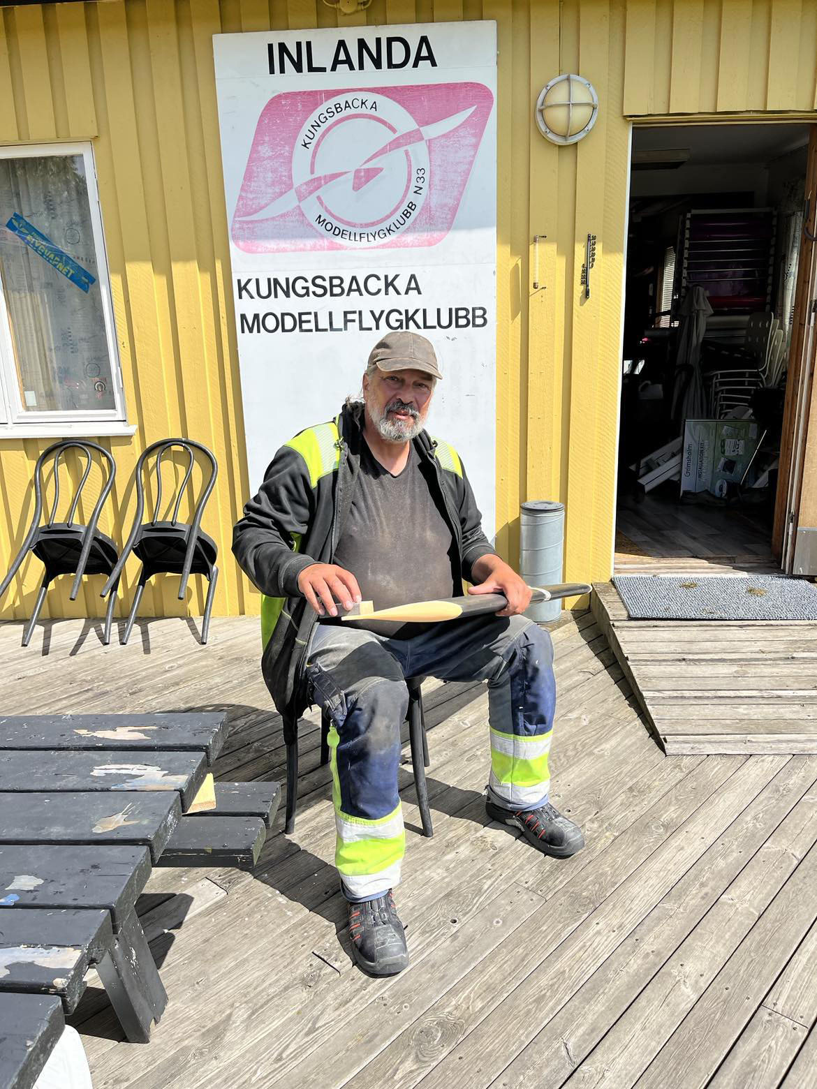 Michael jobbar på en ny vinge med en ny innovativ teknik.